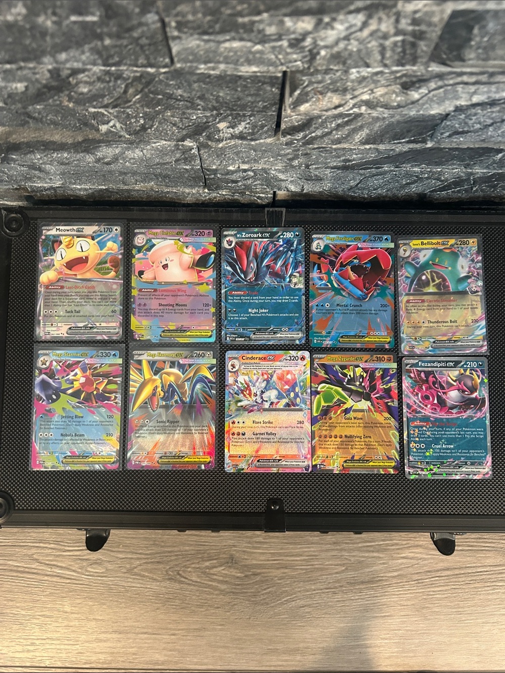 Pokemon TCG EX Lot of 10 Holo Cards from Perfect Order and Ascended Heroes M/NM